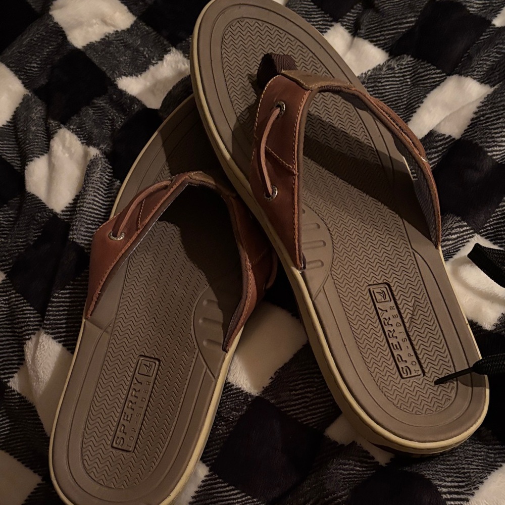 Sperry Men's Tan and Brown Sandals